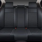 Premium Leather Car Seat Covers for Cars, SUVs & Trucks – Front & Rear Seat Protector, Custom Fit Design – With Headrest Diamond Pattern 25 - Afbeelding 3
