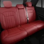 Premium Leather Car Seat Covers for Cars, SUVs & Trucks – Front & Rear Seat Protector, Custom Fit Design – Vertical Stripes Splicing 28 - Afbeelding 3