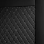 Premium Leather Car Seat Covers for Cars, SUVs & Trucks – Front & Rear Seat Protector, Custom Fit Design – With Lumbar Support Diamond Pattern 26 - Afbeelding 4