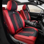 Black and red premium car seat covers