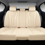 Premium Leather Car Seat Covers for Cars, SUVs & Trucks – Front & Rear Seat Protector, Custom Fit Design  – Luxury Quilted Diamond Padding 07 - Kuva 3