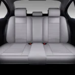 Premium Leather Car Seat Covers for Cars, SUVs & Trucks – Front & Rear Seat Protector, Custom Fit Design – Small Horizontal Stripes 03 - Afbeelding 3