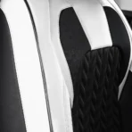 Premium Leather Car Seat Covers for Cars, SUVs & Trucks – Front & Rear Seat Protector, Custom Fit Design – Sporty Stitch Accents 09 - Imagen 4