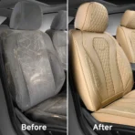 Premium Leather Car Seat Covers for Cars, SUVs & Trucks – Front & Rear Seat Protector, Custom Fit Design  – Luxury Quilted Diamond Padding 07 - Kuva 6