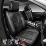 Premium Leather Car Seat Covers for Cars, SUVs & Trucks – Front & Rear Seat Protector, Custom Fit Design – Diamond Pattern 05