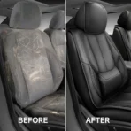 Premium Leather Car Seat Covers for Cars, SUVs & Trucks – Front & Rear Seat Protector, Custom Fit Design – With Lumbar Support Classic Design 04 - Afbeelding 6