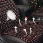 Natural Wood Beaded Seat Cushion for All Cars-Massage & Breathable Universal Fit - Bild 2