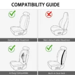 Leather Seat Cushion Set for All Cars-Waterproof & Scratch Resistant Universal Fit - Image 9