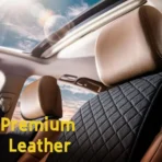 Front Faux Linen Car Seat Cushion for All Cars-Non-Slip Soft & Breathable Universal Fit - Image 5