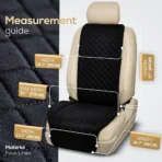 Front Faux Linen Car Seat Cushion for All Cars-Non-Slip Soft & Breathable Universal Fit - Image 4