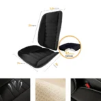 Car Seat Cushion with Back Support Pillow for All Car-Anti-Slip & Breathable & Relieve Pain Universal Fit - Imagen 5