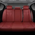 Premium Leather Car Seat Covers for Cars, SUVs & Trucks – Front & Rear Seat Protector, Custom Fit Design – Vertical Wide Stripes 18 - Image 3