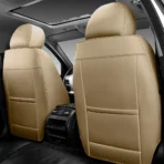 Premium Leather Car Seat Covers for Cars, SUVs & Trucks – Front & Rear Seat Protector, Custom Fit Design – Elegant Splicing 17 - Image 2