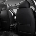 Premium Leather Car Seat Covers for Cars, SUVs & Trucks – Front & Rear Seat Protector, Custom Fit Design – Sporty Vertical Stripes 21 - obrazek 2