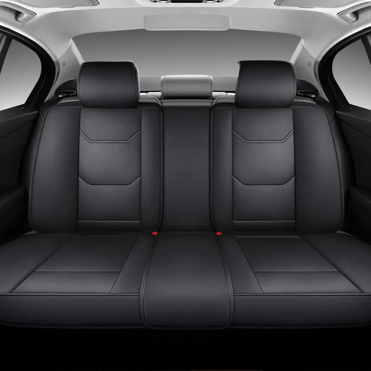 Premium Leather Car Seat Covers for Cars, SUVs & Trucks ?C Front & Rear Seat Protector, Custom Fit Design ?C Soft Padding & Cushioning 15 - Bild 3