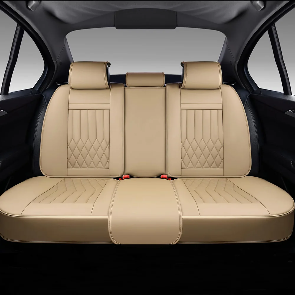 KG&BL Premium Rear Seat Cover For Car Workshop Protector - Faux Leather, Waterproof, Washable (Orlando-53130-244)