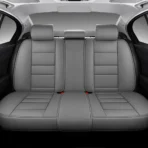 Premium Leather Car Seat Covers for Cars, SUVs & Trucks – Front & Rear Seat Protector, Custom Fit Design – Sporty Horizontal Lines Padding 12 - obrazek 3