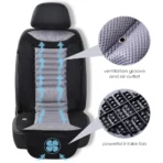 Front Cooling Seat Cushion for All Cars-Cooling & Massage Universal Fit - obrazek 2