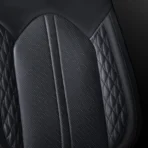 Premium Leather Car Seat Covers for Cars, SUVs & Trucks – Front & Rear Seat Protector, Custom Fit Design – Rhombus Pattern Vertical Stripes 20 - Afbeelding 4