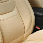 Premium Leather Car Seat Covers for Cars, SUVs & Trucks – Front & Rear Seat Protector, Custom Fit Design – With Lumbar Support Horizontal Design 13 - Imagen 4