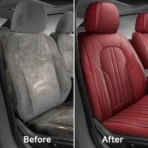 Premium Leather Car Seat Covers for Cars, SUVs & Trucks – Front & Rear Seat Protector, Custom Fit Design – Vertical Wide Stripes 18 - Image 6