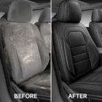 Premium Leather Car Seat Covers for Cars, SUVs & Trucks – Front & Rear Seat Protector, Custom Fit Design – Minimalist Smooth Classic 14 - Imagen 6