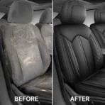 Premium Leather Car Seat Covers for Cars, SUVs & Trucks – Front & Rear Seat Protector, Custom Fit Design – Rhombus Pattern Vertical Stripes 20 - Afbeelding 6