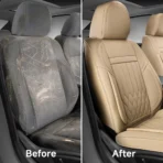 Premium Leather Car Seat Covers for Cars, SUVs & Trucks – Front & Rear Seat Protector, Custom Fit Design – Elegant Splicing 17 - Image 6