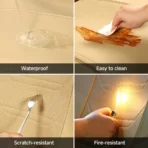 Premium Leather Car Seat Covers for Cars, SUVs & Trucks – Front & Rear Seat Protector, Custom Fit Design – With Lumbar Support Horizontal Design 13 - Imagen 7