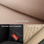 Front PU Leather Car Seat Cushions for All Cars-Waterproof & Anti-slip & Breathable Universal Fit - Bild 4