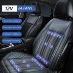 Premium Leather Seat Cushion for All Cars-Waterproof & Anti-slip & Full Protection Universal Fit - Billede 5