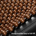 Natural Wooden Bead Seat Cushion for All Cars-Breathable & Massage Universal Fit - Image 3