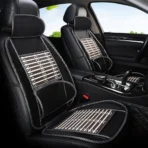 Ice Silk Bamboo Seat Cushion for All Cars-Breathable & Waist Protection Universal Fit