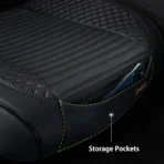 Nappa Leather Seat Cushion for All Cars-Breathable & Anti-Slip Universal Fit - Billede 5