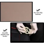 Premium PU Leather Front Seat Cover for All Cars-Anti-Slip & Full-Wrap Protection Universal Fit - Billede 5
