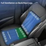 12V Summer Ventilation Seat Cushion for All Cars-Cooling & Massage & Breathable Universal Fit - Billede 4