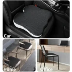 Honeycomb Memory Foam Seat Cushion for All Cars-Breathable & Raised Angle Design & Anti-Slip Universal Fit - Billede 9