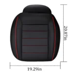 Premium PU Leather Front Seat Cover for All Cars-Anti-Slip & Full-Wrap Protection Universal Fit - Billede 6