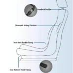 12V Summer Ventilation Seat Cushion for All Cars-Cooling & Massage & Breathable Universal Fit - Billede 6