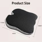 Honeycomb Memory Foam Seat Cushion for All Cars-Breathable & Raised Angle Design & Anti-Slip Universal Fit - Billede 10