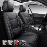 Premium Leather Car Seat Covers for Cars, SUVs & Trucks – Front & Rear Seat Protector, Custom Fit Design – Soft Padding & Cushioning 15