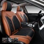 Premium Leather Car Seat Covers for Cars, SUVs & Trucks – Front & Rear Seat Protector, Custom Fit Design – Luxury Padding 23
