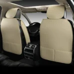 Premium Leather Car Seat Covers for Cars, SUVs & Trucks – Front & Rear Seat Protector, Custom Fit Design – Diamond Pattern Deluxe 22 - Afbeelding 2