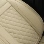 Premium Leather Car Seat Covers for Cars, SUVs & Trucks – Front & Rear Seat Protector, Custom Fit Design – Diamond Pattern Deluxe 22 - Afbeelding 4