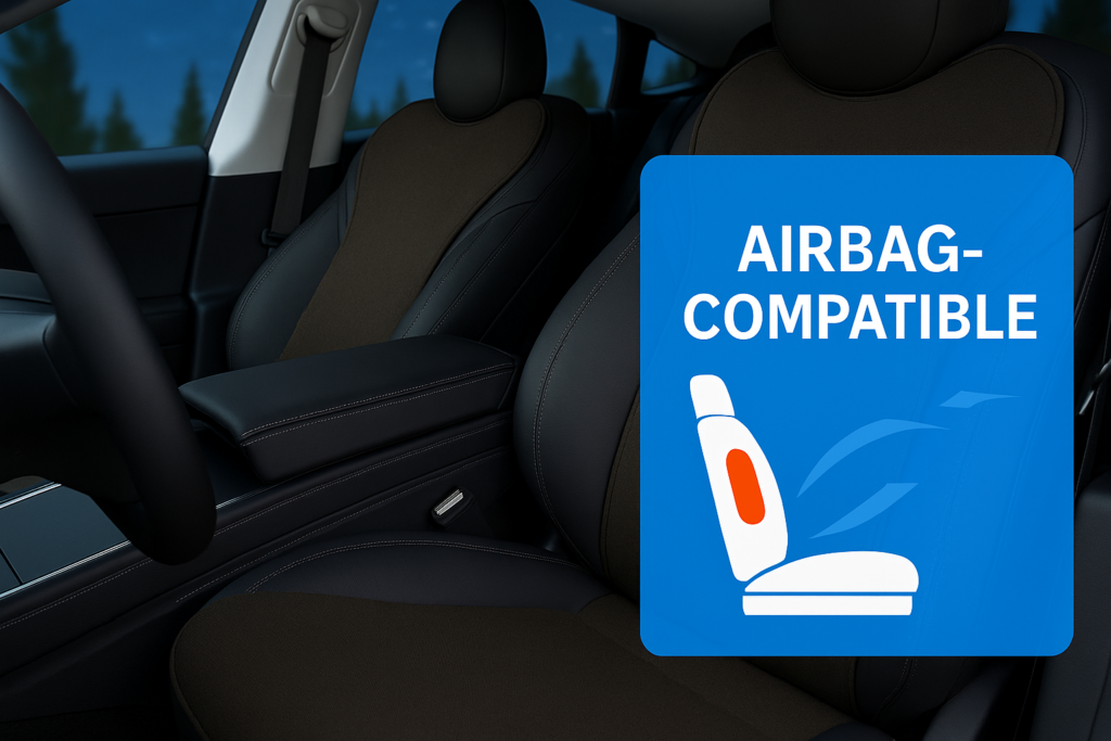 Airbag-compatible seat covers