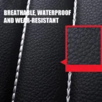 PU Leather Seat Cover for All Cars-Breathable & Waterproof & Scratch resistant Universal Fit – Image 3