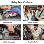 Baby Seat Cushion for All Cars-Waterproof & Non-Slip Universal Fit - obrazek 6