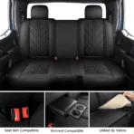 Custom Fit Leather Seat Covers for Dodge Ram 1500 2500 3500 HD Pick-up Truck Crew Quad Mega Cab-Front & Rear Seat Protector 02 Tree Style - Image 13