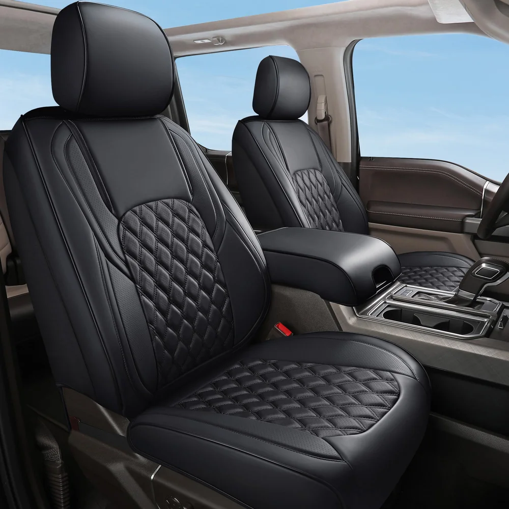 1 All Inclusive Custom Fit Leather Seat Cover 03 for Ford F-150 F-250 F-350 F-450 - Image 1