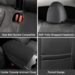 Alcantara Custom Fit All-Inclusive Seat Cover for Model 3 2018-2023 - Image 7